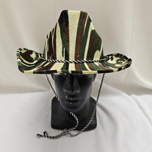 Camo Print Cowboy Hat - Picture 1 of 2